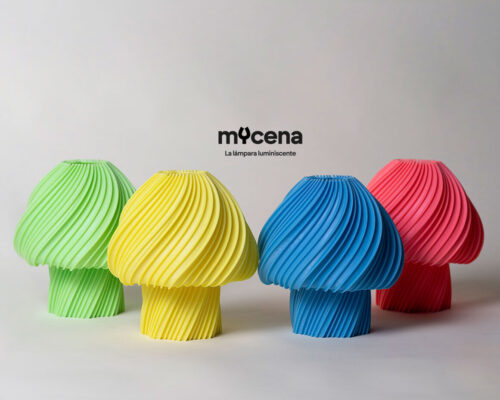 Mycena Lamp inspired by the bioluminescence of mycena mushrooms